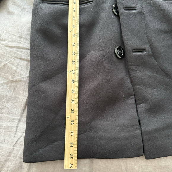 Dhruv Kapoor Coat Sequin Patch Overcoat Black $398 Retail SP - Picture 12 of 16